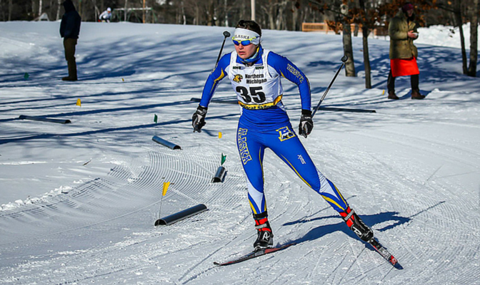 Alaska's Nicole Bathe competes in both Nordic skiing and cross country running.
